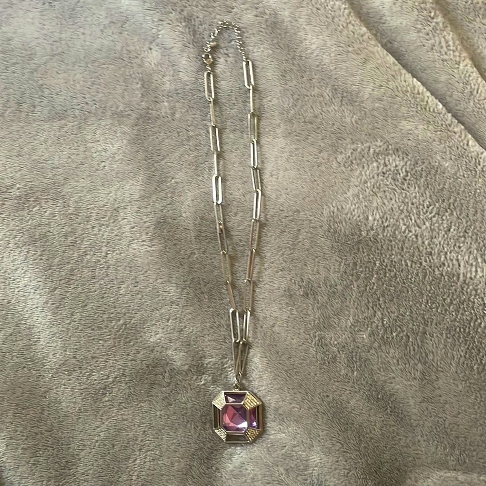 Beautiful purple gem necklace.